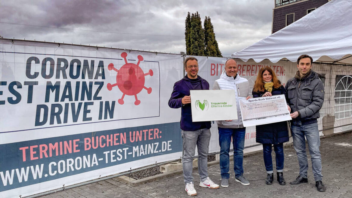 Großartige Spende von Corona Test Mainz