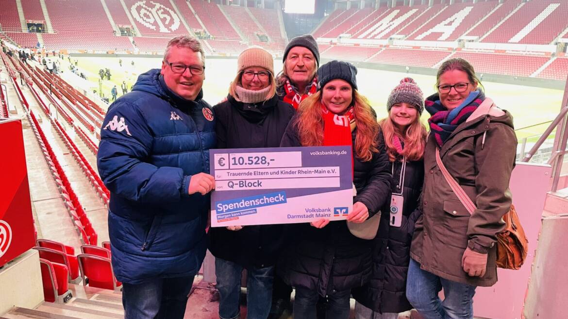 05er-Weihnachtsmarkt des Q-Blocks unterstützt mit toller Spende